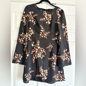 MM Couture Black Floral Dress